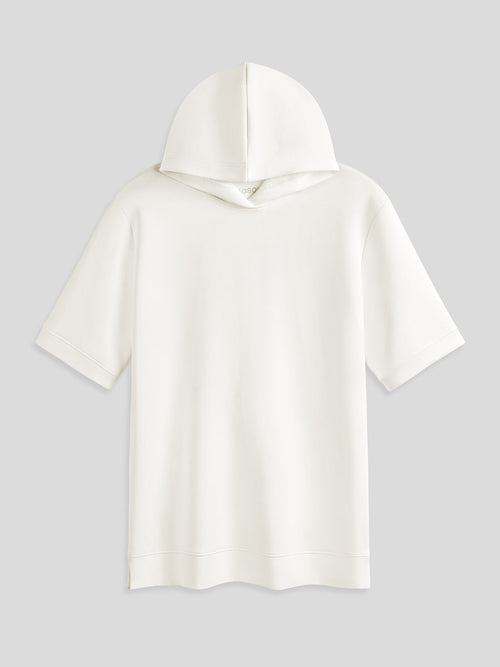 Modal Blend Short Sleeve Hoodie